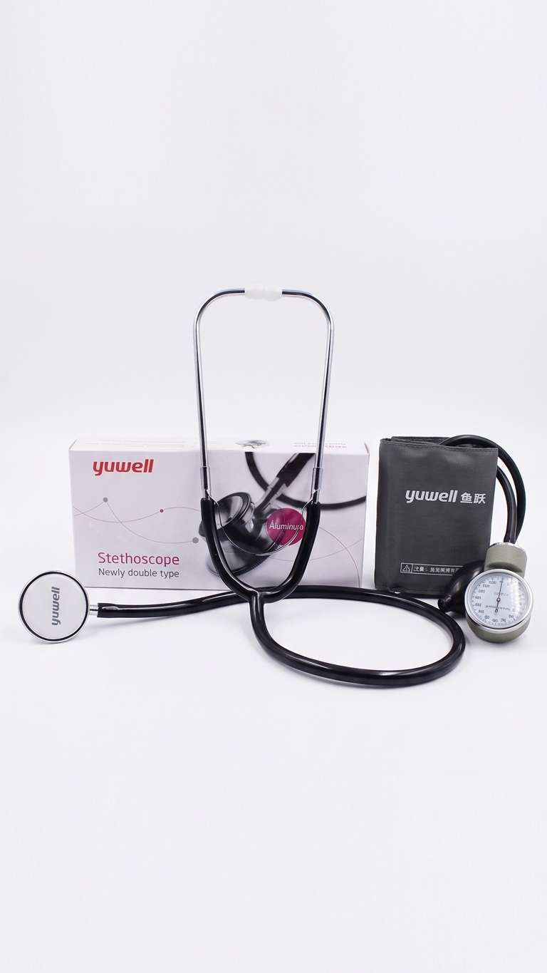 Yuwell Aneroid Blood Pressure with double head type Stethoscope